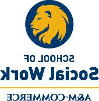 Unit logo two-line with lion in the center example for light background.